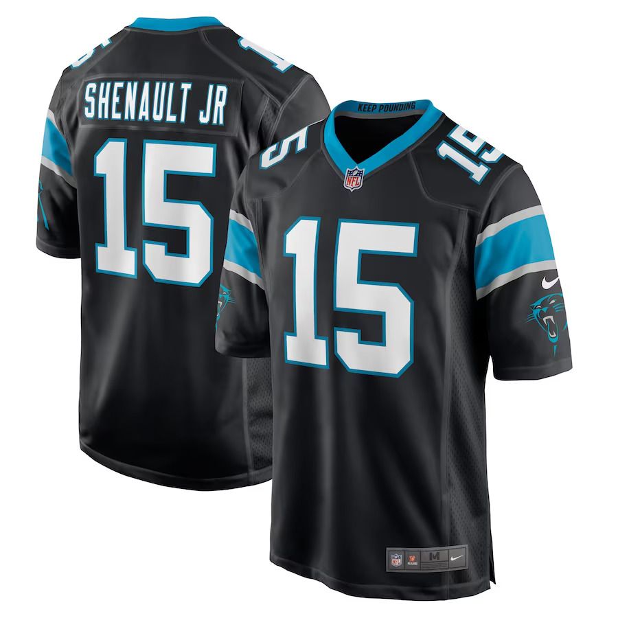Men Carolina Panthers 15 Laviska Shenault Jr. Nike Black Game Player NFL Jersey